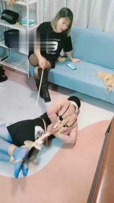 【馨爷】五花大绑全包囚禁变装狗 JS22083101