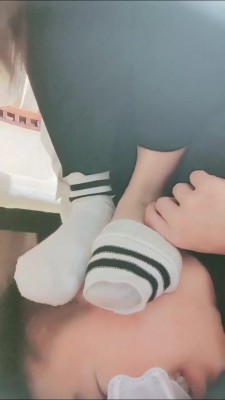 【妮蔻】原味白袜气味羞辱 bf22983