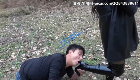 冷柔长靴户外骑乘羞辱老