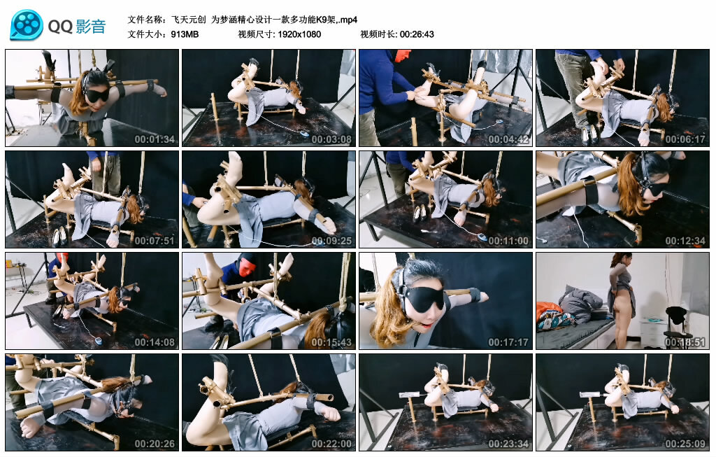 【飞天元创】为梦涵精心设计一款多功能K9架_HD绳艺资源