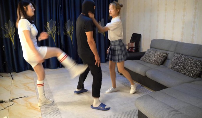 【W.K.T】—巍巍/圆圆双人踢碎色狼下体 YC-220725-4_HD绳艺资源