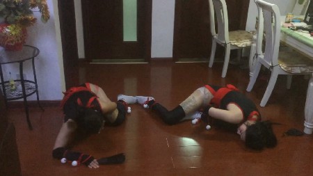 美女忍者被害 两个女忍者反复被偷袭刺杀