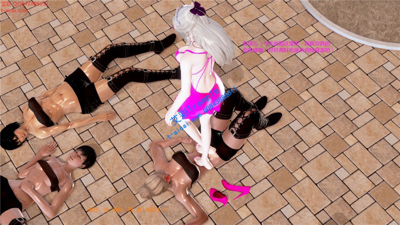 超美美少女踩虐黑帮女老大（壁纸级漫画） YC-190922