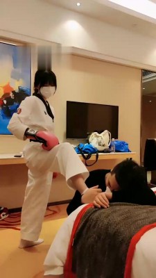 【暴力美学】跆拳道女神暴力tj bf21870