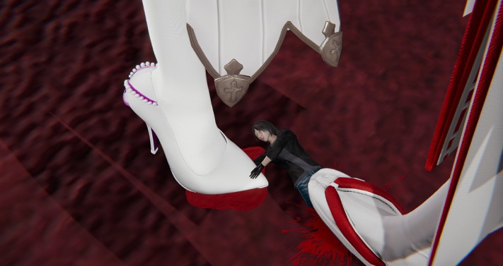 GTS女巨人漫画：魔女的毒药（被魔女用药变小一脚踩爆 血崩一地）G-210608-34