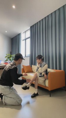 【狗哥】素人-国风连衣裙小姐姐收拾黑心老板 bf12075