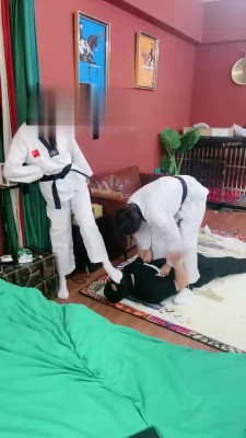 【小祖宗S】双跆拳道女神暴力踢踹 bf19334