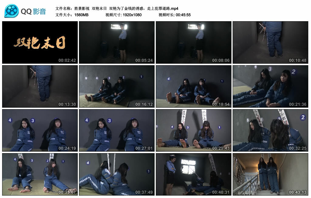 【胜景影视】双艳末日 双艳为了金钱的诱惑，走上犯罪道路_HD绳艺资源