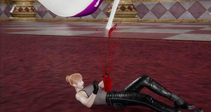 GTS女巨人漫画：魔女的毒药（被魔女用药变小一脚踩爆 血崩一地）G-210608-34