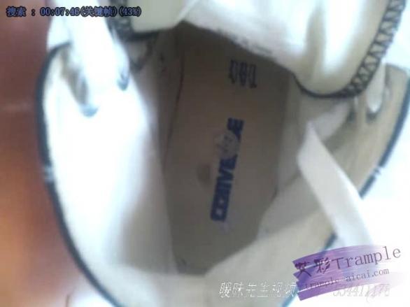 -典藏：小婧匡威帆布鞋+NIKE白袜。运动后高清视频