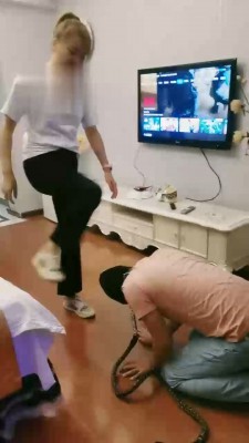 【梦蝶绳艺导师】高难度挑战踢踹打宠物 bf17671_HD绳艺资源