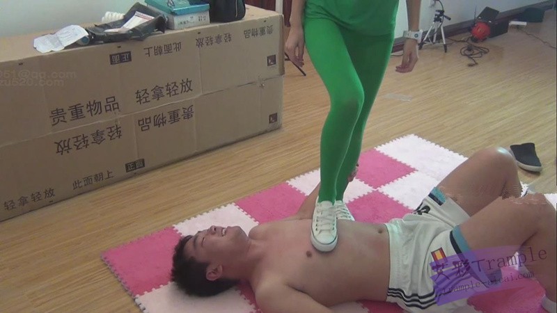 ★lulu★女s 绿色丝袜白帆布鞋虐m