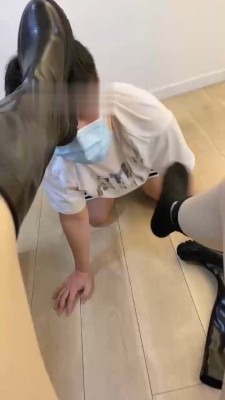 【奶味茶茶】长靴原味棉袜辱狗 bf19209