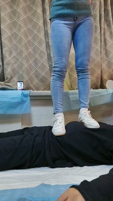 【咩祖】小白鞋全体重踩踏 bf22480