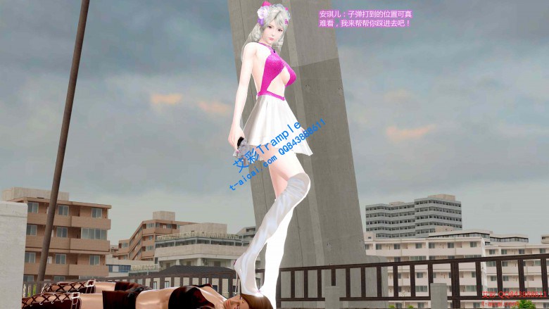 超美美少女漫画系列（高跟长筒银白皮靴+肉丝美腿+紫红高跟）YC-200314_HD绳艺资源