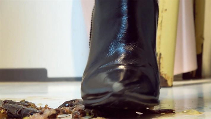 【婧児小主】晓G全语言GTS Crush双靴虐杀小奴隶们戏谑嘲笑把龙虾踩成肉酱 YC-220523-7