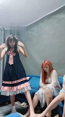 【狗哥】带三个洛丽塔表妹体验狗 bf17982