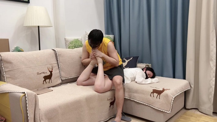 高冷女家教白丝黑皮鞋VS恋足学生【鹿宝儿原创】TK剧情 YC-220625