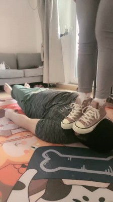 【桃子老师】帆布鞋棉袜全体重踩踏 bf19642