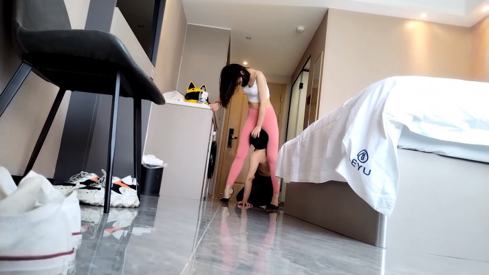 广州小鱼姐姐瑜伽裤AJ加高跟玩弄坐垫 YC-220415-2