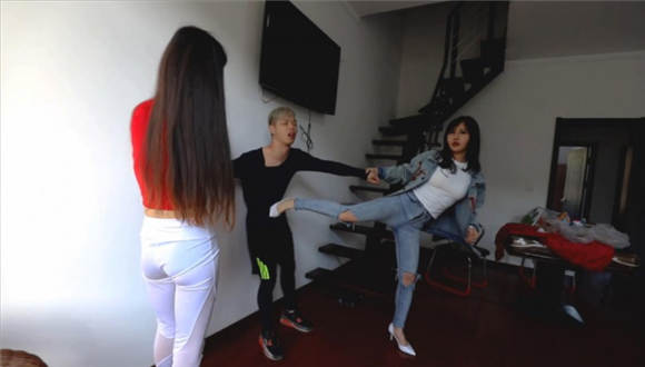 〖H.P.L栖心之栈〗—黑冰芷晴高位踢踩