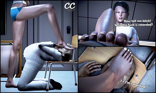 漫画FootBitchCC踩踏、残忍、臭脚、气味、调教 G-210603-26