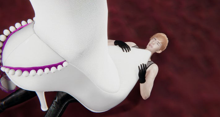 GTS女巨人漫画：魔女的毒药（被魔女用药变小一脚踩爆 血崩一地）G-210608-34