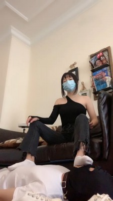 【宝爷】白袜帆布鞋踩狗 bf19570