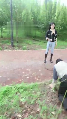 【霁月S&辰辰S】户外捆绑鞭打贱狗（双视角） bf17969