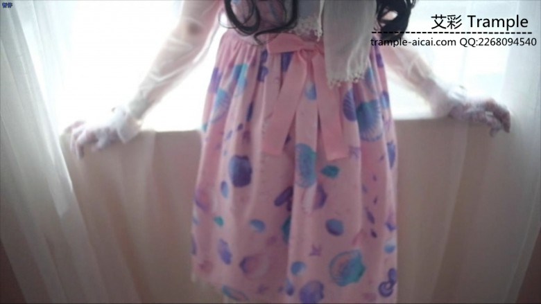 甜美白丝贝壳鞋