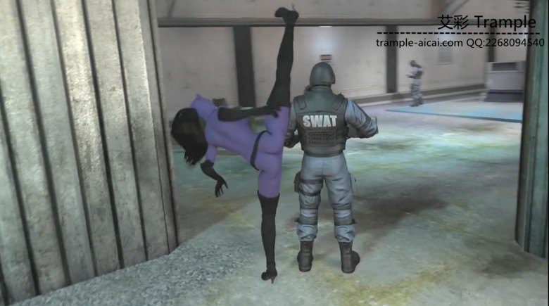 3D-动漫游戏，猫女 腿绞坐脸 守望先锋作者系列 O-170429-4