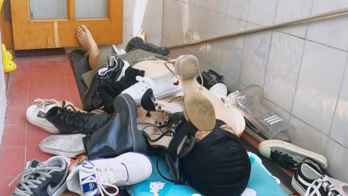 【橘子粥】50双鞋轮流踩踏（上） YC-220817-4