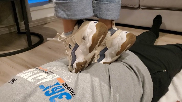 【橘子粥】37分钟斯凯奇棉袜不间断踩踏 YC-221104-6