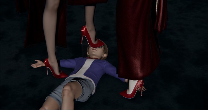 漫画：侦探与杀手2（柯南被女凶犯丝足踩踏） G-210527-28