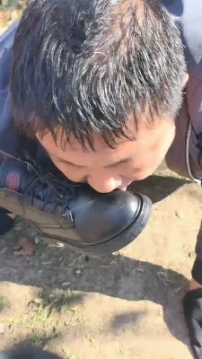 【简爱】户外袜子塞嘴虐打胖墩 bf19834