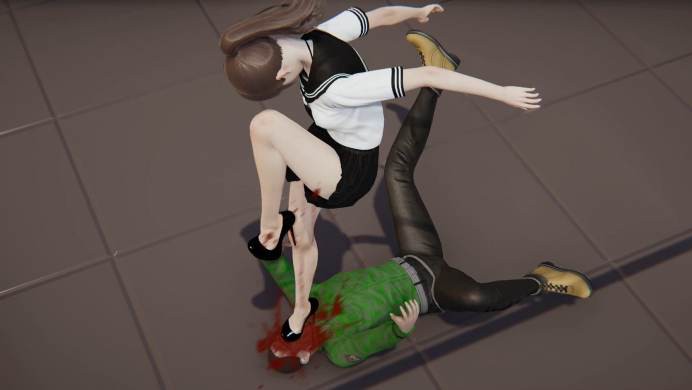 暴力跺脸 有声漫画《跆拳道少女》连环跺脸杀 踩断脖子杀 暴力踢裆杀 G-210615-9