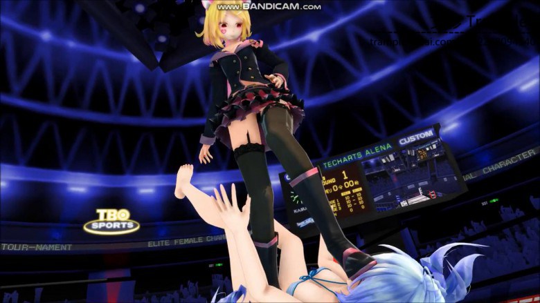 MMD动画女女格斗虐打系列，撸点极高