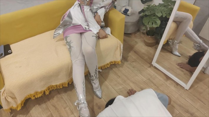 【初晨s】二次元小舞调教 骑马踩踏踩脖子舔鞋 YC-220801