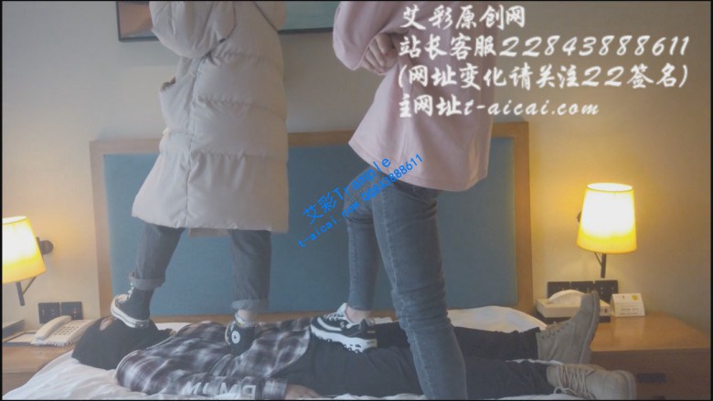 【小彤双人踩踏】和篮球姐姐在哥哥身上玩耍 YC-200109-5_HD绳艺资源