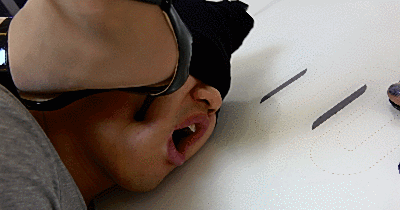 茶几高跟踩踏狗舌，狗脸