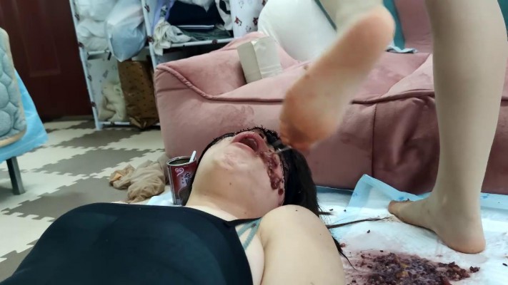 【00后蕬小乃】2023新年作品，护士服原味肉丝船袜插吐女M YC-230102