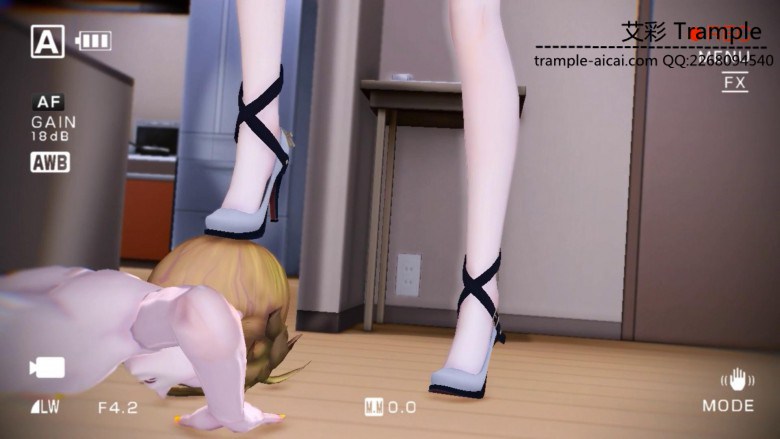 MMD动画女主日常调教脚奴 R-190221