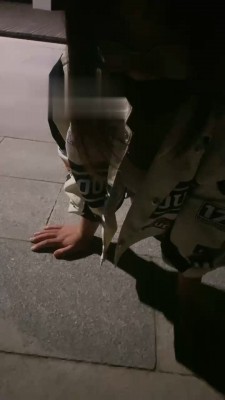 【雨琦】车模深夜户外遛狗 bf18640