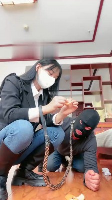 【悦主大人】军统长靴白袜遛狗 bf19405