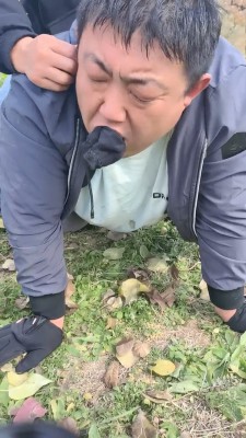 【简爱】户外袜子塞嘴虐打胖墩 bf19834