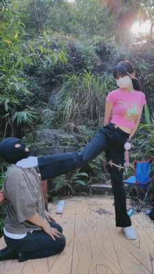 【暴力美学】运动女神小白鞋虐打狗 bf20040