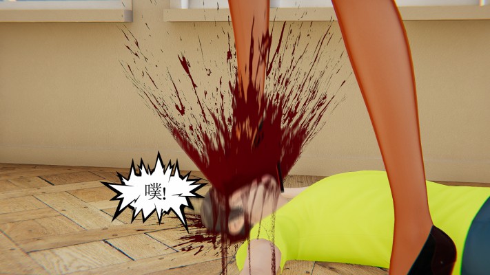 爆头踩杀：不死的作死少年漫画（少年小明被两位女神虐踩爆头）G-210524-15