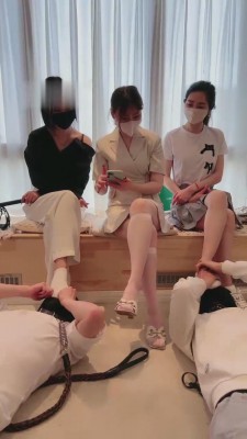 【茹雪】刺激-美甲店小妹们群调狗 bf12018