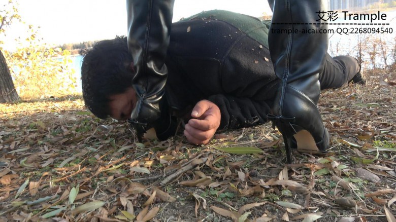 冷柔公园当众调狗