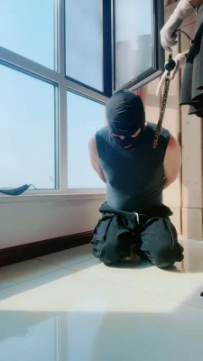 【媚朵S】袜子艺术装置塞嘴狗笼囚禁 bf19835_HD绳艺资源